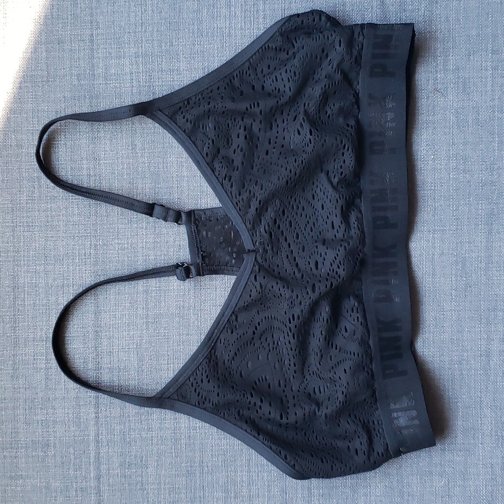 NWOT- PINK! Ultamate Lightly-Lined Lace Sports Bra